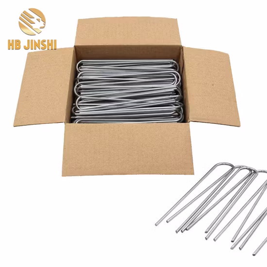 100 упаковок оцинкованных скоб SOD для садового пейзажа длиной 6 дюймов