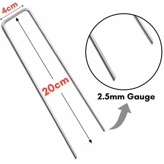 9-дюймовые скобы для ландшафта и скобы SOD